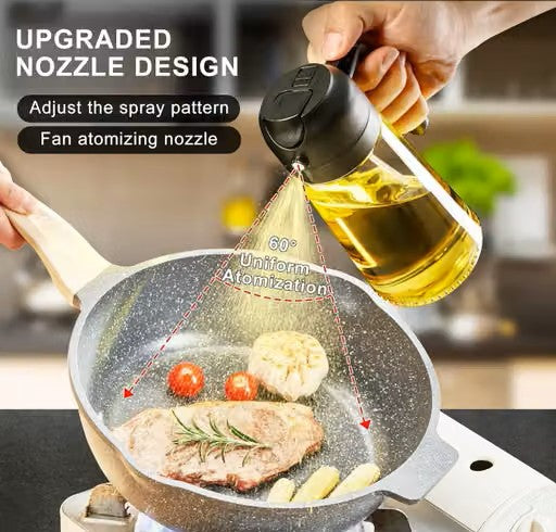Glass oil Spray Dispenser Cooking 200ml Olive oil Spray Bottle Refillable Food Grade