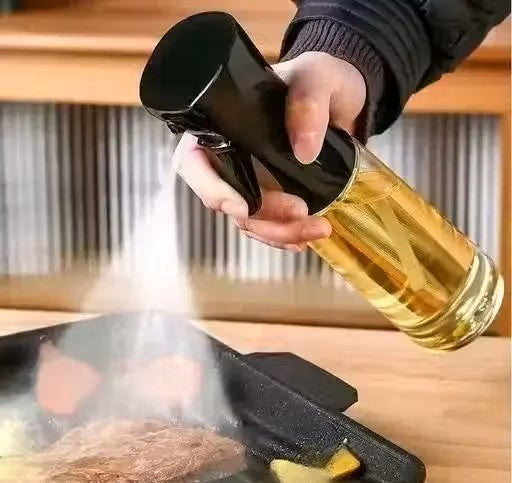 Glass oil Spray Dispenser Cooking 200ml Olive oil Spray Bottle Refillable Food Grade